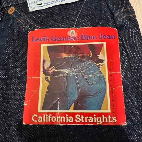 Levi's Denim - VINTAGE orange tag Levi’s 37x37 TALL GIRL PLUS SIZE!!! NWT🧡 California Staights